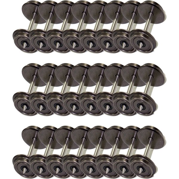 24 pièces HO échelle 1:87 36 "roues à courant continu en métal pour trains modèles roues à courant continu modélisation ferroviaire C8724