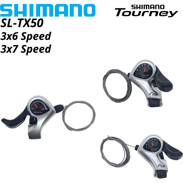 Shimano TX50 Tourney SIS SL-TX50 levier de changement de vitesse de vélo 3*6s 3*7s 3v gauche 6v droite 7v 18 21 vitesses paire tx50 manettes de vitesse câble d'engrenage