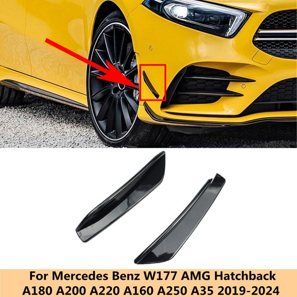 Autocollant Canard pour pare-choc latéral avant, pour Mercedes Benz classe A W177 A160 AMG A180 A200 A250 A35 2019 2020 2021 +