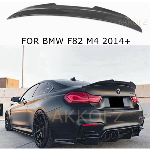 Für BMW M4 F82 Coupe PSM stil carbon fiber Spoiler Auto Hinten Boot Lip Flügel 2014 +