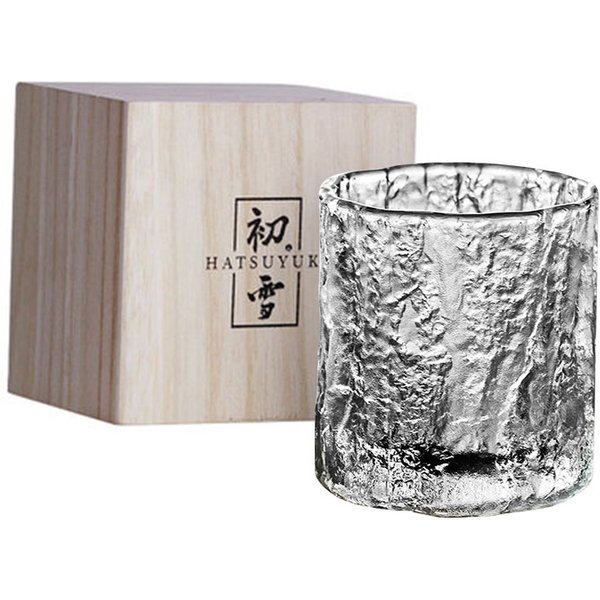 Kieliszki do whisky 8 uncji Old Fashioned Cups Cocktail Rocks Glasses with Coasters and Luxury Box Crystal Tumblers for Scotch, Bourb