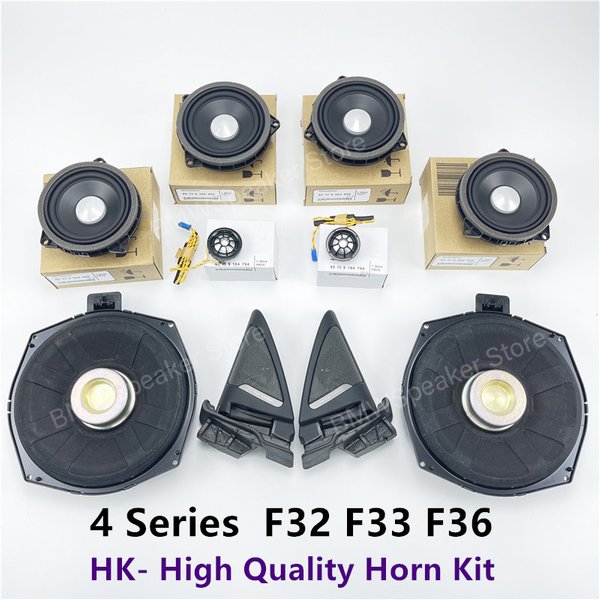 Audio Upgrade Kit Für BMW 4 Serie F32 F33 F36 Horn Bass Subwoofer Mitten Lautsprecher Hochtöner Lautsprecher Abdeckungen Power Verstärker