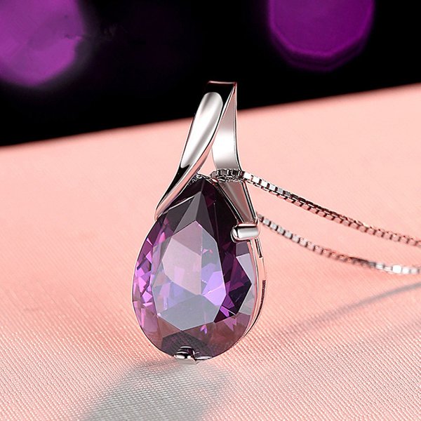 Buyee-Pendentif de luxe en argent regardé 925 pour femme, collier doux exquis, bijoux à la mode, JO45 cm, naturel, alanding yst