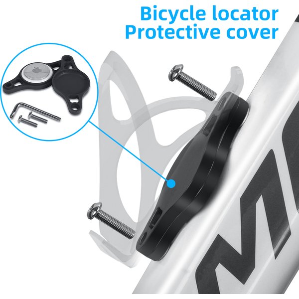 Für Apple AirTag Fahrrad Halterung Straße Fahrrad Flasche Käfig Unterstützung Halter Mountainbike Anti-verloren GPS Standort Airtag Fall zubehör