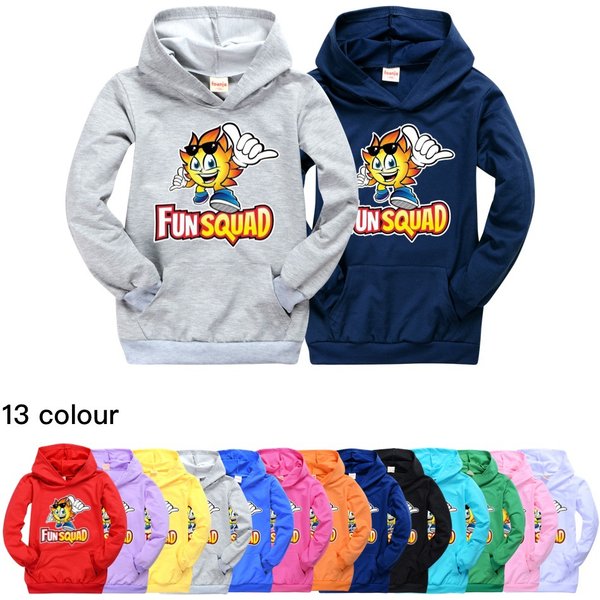 Automne amusant jeu d'équipe enfants fille garçons sweat à capuche à manches longues enfant bébé dessin animé manteau à capuche hauts veste enfants vêtements