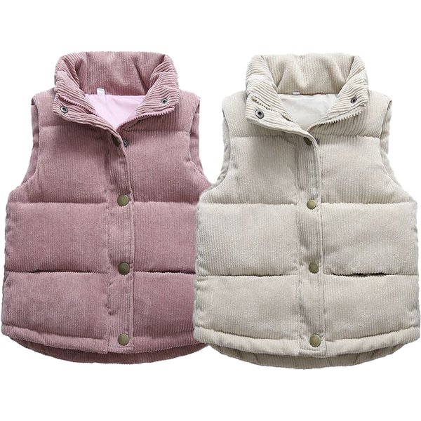 Gilet chaud et épais pour enfants, gilet en coton pour bébés, vêtements d'extérieur, manteau de marque pour garçons et filles, collection automne 2023