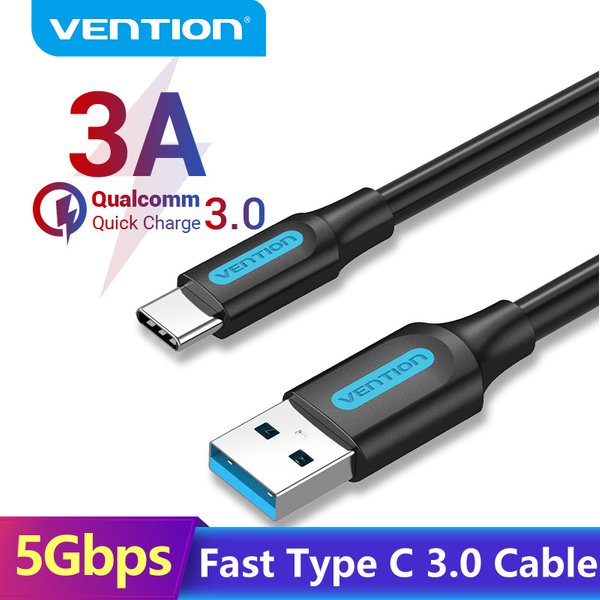 Vention 3A USB Typ C Kabel Schnelles USB 3.0 Ladekabel für Samsung Galaxy S10 S9 Huawei P30 20Pro USB C Datenladekabel
