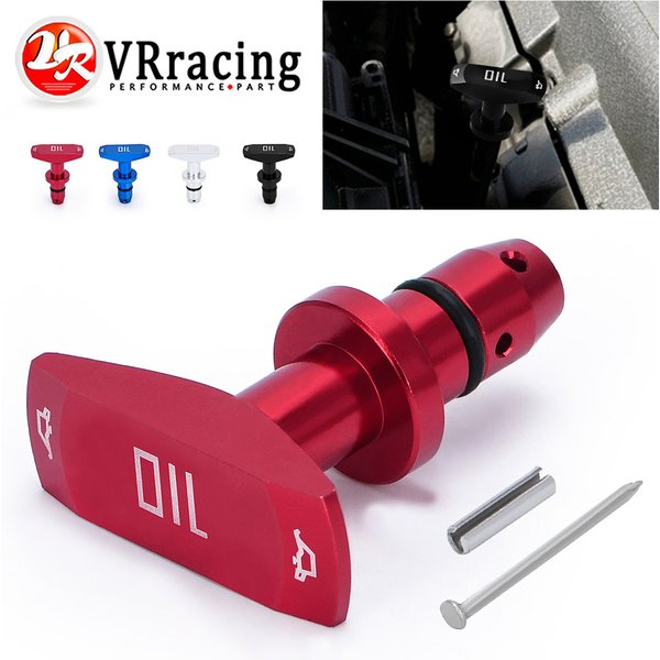 Poignée de traction universelle pour jauge d'huile de voiture, poignée de traction d'huile moteur, billette en aluminium, remplacement automatique, Modification de décoration VR-ODP02