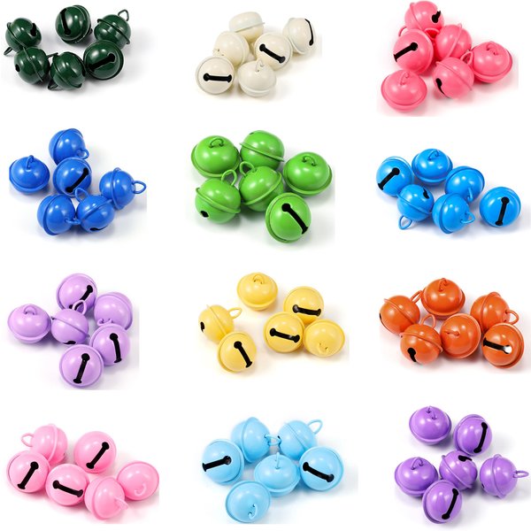 6Pcs Jingle Bells Aluminum Loose Beads Christmas Jingle Bell Pet Charm Bell for Festival Party Decoration/DIY Craft Accessories