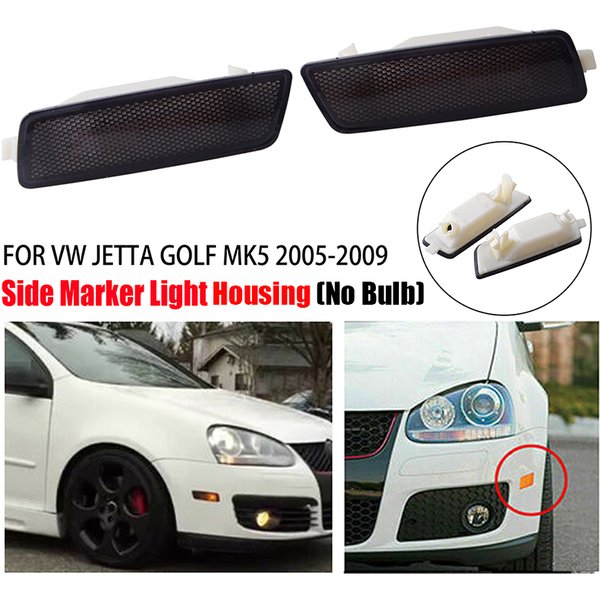 Seiten markierung leuchte Gehäuse Front stoßstange Blinker Blinker Gehäuse passend für vw mk5 gti jetta Kaninchen 05-09 Autozubehör