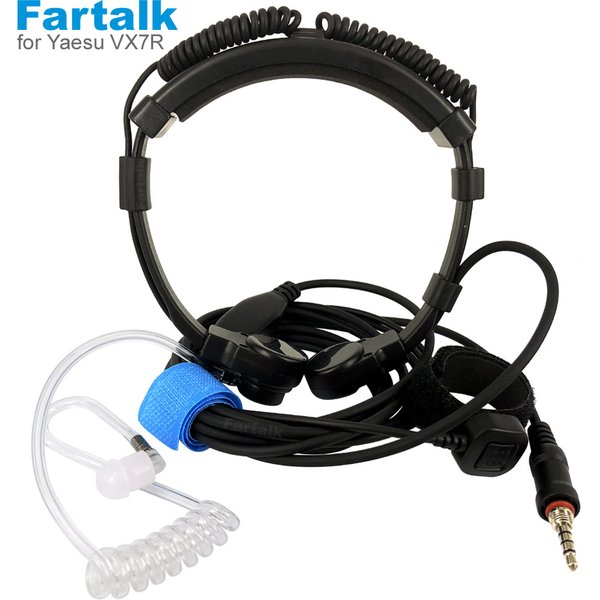 Télescopique Gorge Micro Casque Avec Doigt PTT Pour Yaesu Vertex VX-6R VX-7R VX6R VX7R FT-270 FT-270R VX-127 VX-170 Walperforated Talkie