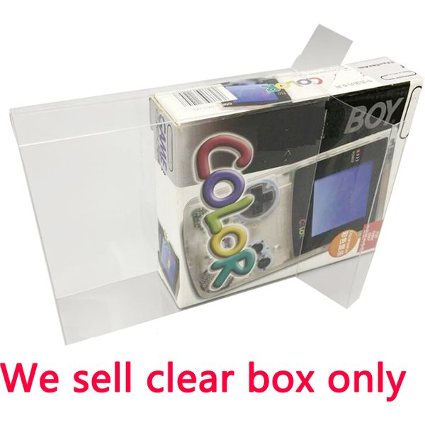Klare, transparente PET-Box-Abdeckung für GBC für Game Boy Color Console, Aufbewahrungsschutz, Sammelbox