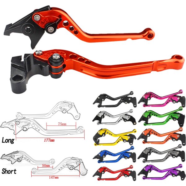Kurze und lange Motorrad-CNC-einstellbare Bremskupplungshebel für KTM 390 Duke RC390 2013 2014 2015 2016 200 Duke RC200 2014–2015