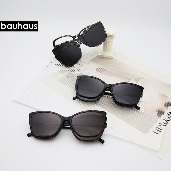 X3186 Magnetic Clip on Sunglasses Woman Ultem Optical Butterfly Glasses Frame UV400 Fashion Retro Myopia Prescription Glasses