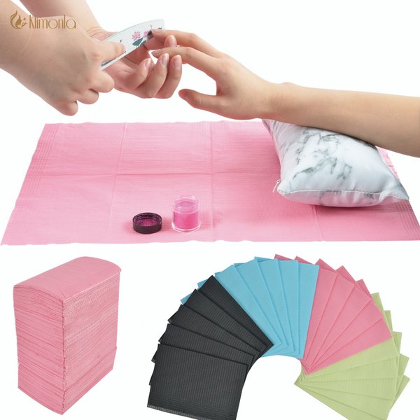 20Pcs Nägel Kunst Reinigung Schreibtisch Matte Einweg Sauber Pads Vlies Wasserdichte Tischdecken Maniküre Werkzeug Für Nägel Pflege