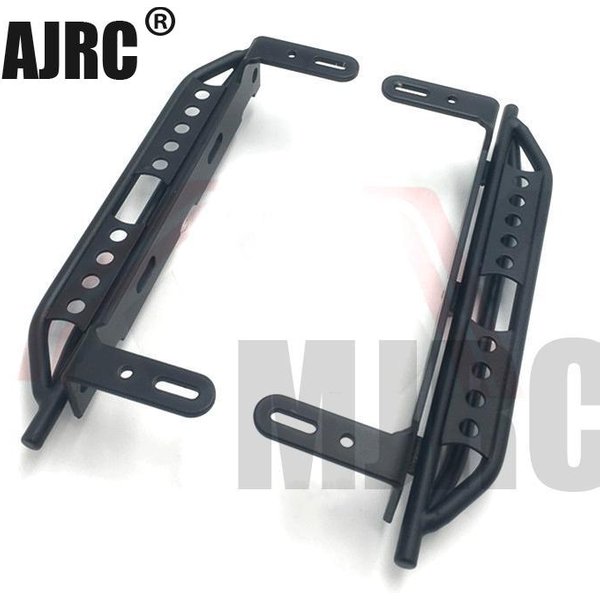 1 paire de pédales latérales en métal pour voiture RC Crawler 1/10 TRX4 Defender Bronco, plaque de protection latérale en alliage d'aluminium, pédale de pied