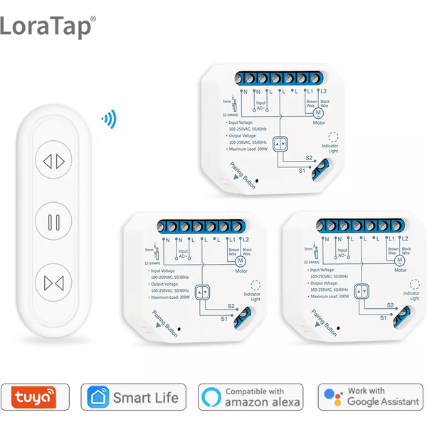Tuya Smart Leben Vorhang Schalter Modul Fernbedienung Jalousien Rollladen RF + WIFI App Timer Google Home Aelxa Echo Smart hause