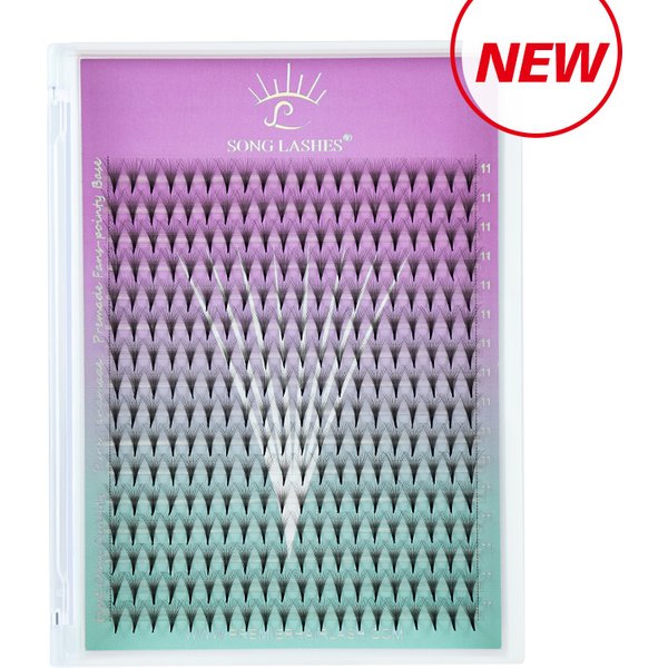 Song Lashes – Extension de cils à Base pointue, grand Volume, 3 à 14d