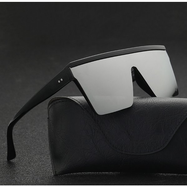 Vintage Männliche Flache Top Sonnenbrille Männer Marke Schwarz Quadrat Shades UV400 Gradienten Sonnenbrille Für Frauen Coole Einteilige Designer