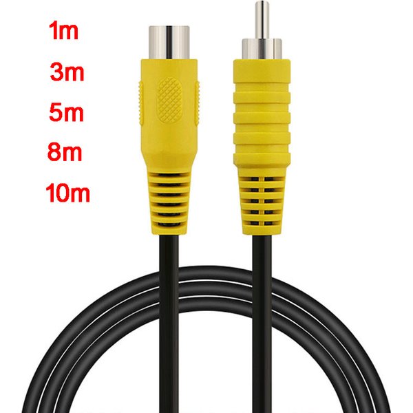 RCA 1m 3m 5m 8m 10m 1 Rca male to 1 Rca female Audio Video Extension Cable