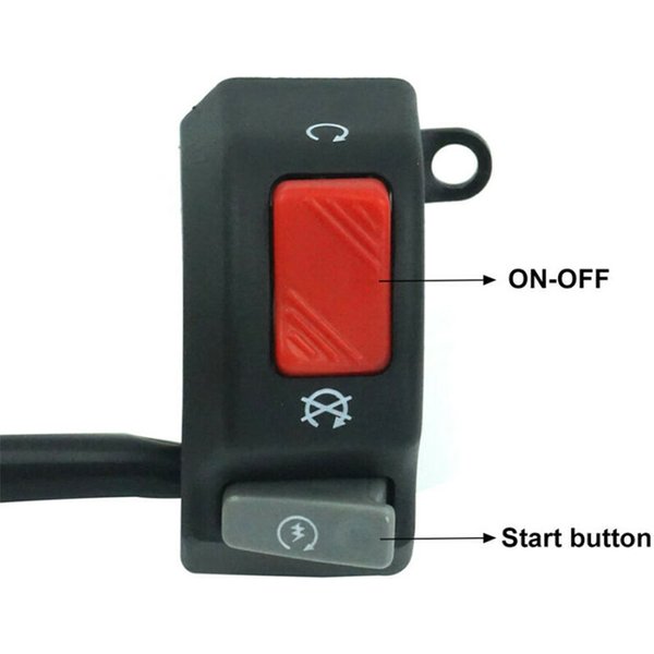 Motorcycle Switch Universal 7/8inch Handlebar Fog Hedlight Horn Start Kill Switch ON OFF Button 12V For ATV Scooters Snowmobile