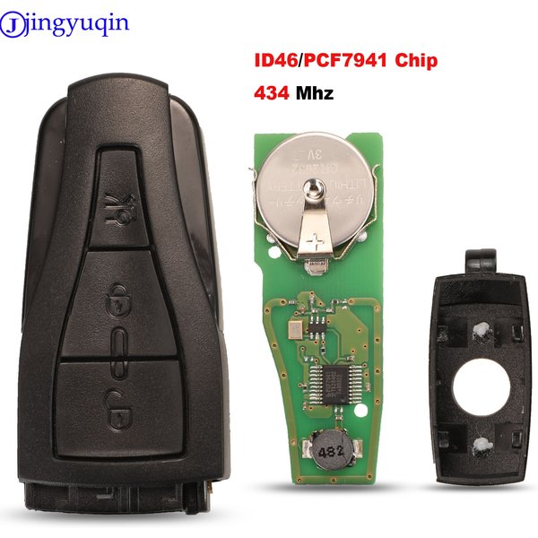 Jingyuqin remplacement clé à distance intelligente de voiture 3 boutons 434MHZ avec puce ID46/PCF7941 pour MG MG550 MG6