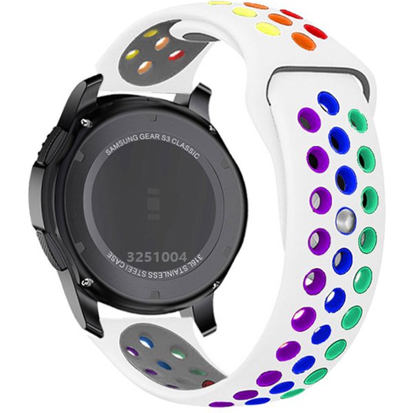 20mm/22mm watch band for Samsung Galaxy watch 4/Classic/3/46mm/42mm/Active 2/Gear S3 Silicone bracelet Huawei GT/GT2/Pro strap