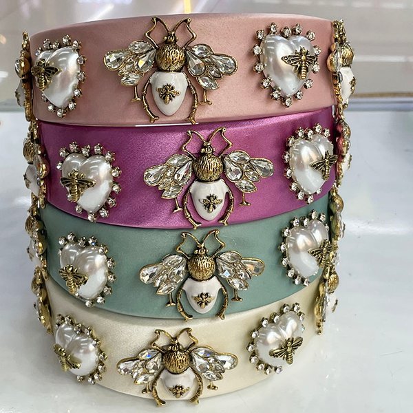 Baroque Rhinestone Big Stone Hairband Headband Adult Hair Accessories