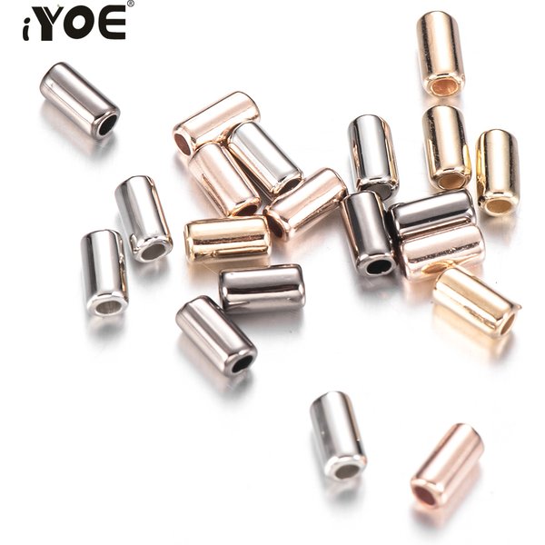 iYOE 100/200/300pc 3X6mm Multicolor Cylinder Tube Beads Loose Spacer CCB Beads For Jewelri Findings Making Bracelet Needlework