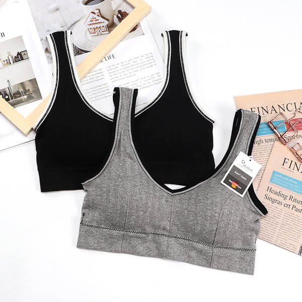 Soutien-gorge en coton pour femmes, sous-vêtements coréens, haut tubulaire, sexy, sport, doux, précieux, sans couture, solide, top court