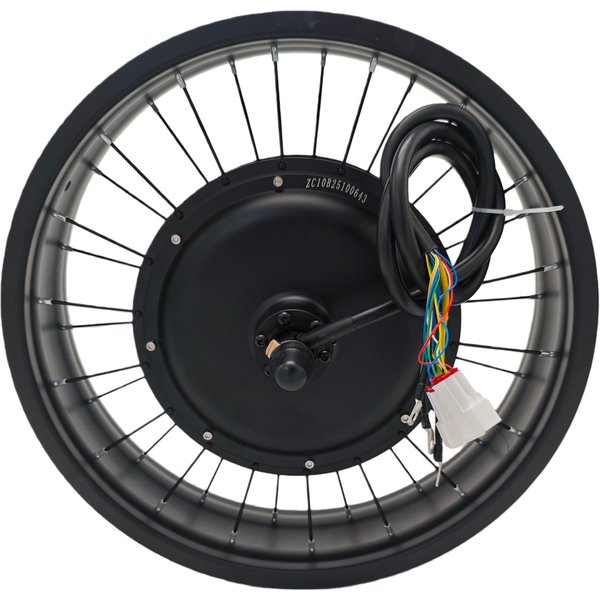 Moteur de moyeu arrière sans balais et sans engrenages 48V/52V/60V/72V 5000W pour pneu large, 20/24/26*4.0 pouces, déport de moyeu 175mm/190mm, ROUE ARRIÈRE UNIQUE