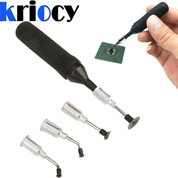 Mini stylo d'aspiration sous vide IC SMD, pompe de soudage, outil à ventouse avec 4 têtes d'aspiration pour puce de résistance de condensateur