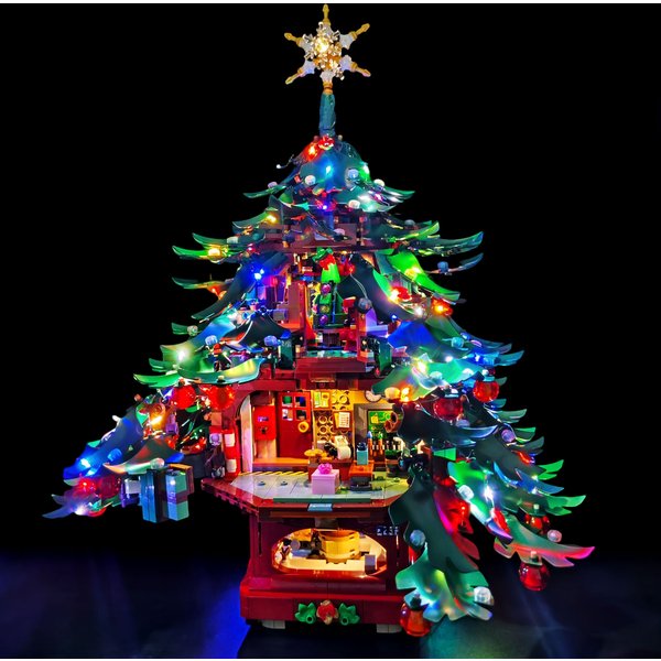 LYBMTWF Kit d'éclairage LED compatible avec l'arbre de Noël Lego 41843 (modèle non inclus des briques)