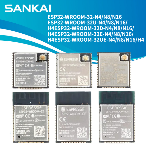 ESP32-WROOM-32 Serie Modul ESP32-WROOM-32U 32UE 32E 32D Dual-Core WiFi BLE Wireless MCU Modul 4MB 8MB 16MB ESP32 WROOM
