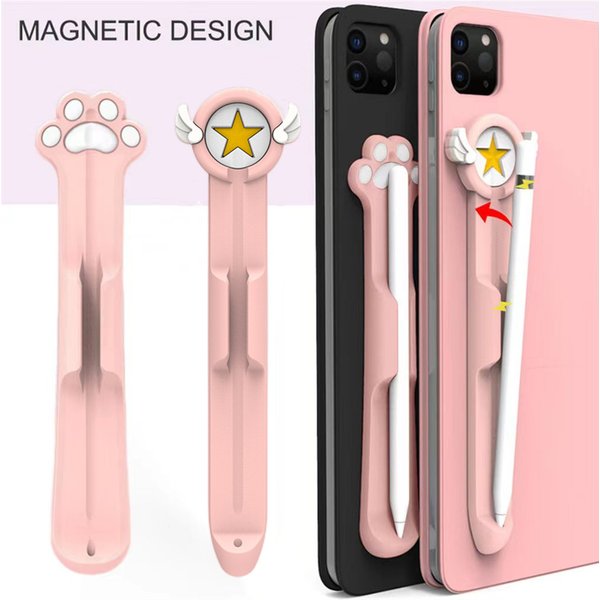 Étui pour crayons Apple 1ère/2ème génération, support de bâton, housse adhésive antidérapante pour Apple Ipad, porte-stylo en Silicone