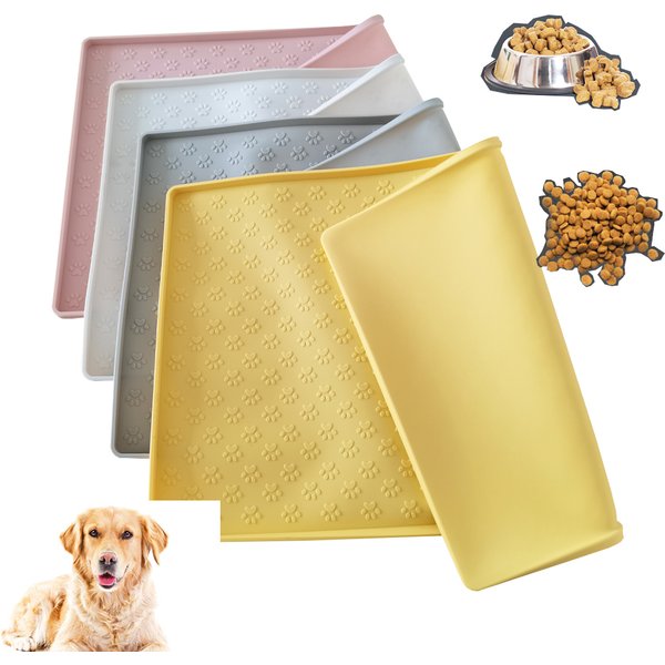 Silikon Tiernahrung Matte Hund Katze Clacemat Für Welpen Schüssel Pad Hunde Katzen Wasserdichte Fütterung Matte Nicht-slip Pet Excrement Pads winter