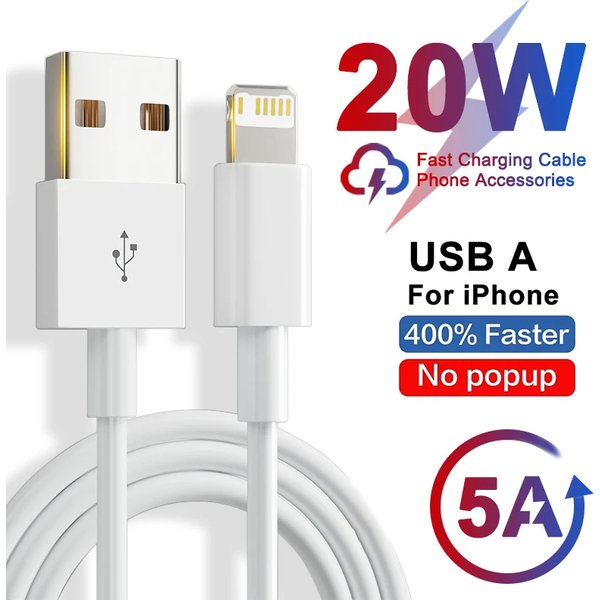 For APPLE USB Cable For iPhone 13 12 11 14 Pro Max XR X XS Max 6S 6 7 8 Plus iPad iPhone Charger Fast Charging Cable Accessories