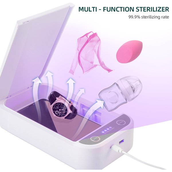 Elektrischer UV-Sterilisator, Aromatherapie-Box, UV-Strahlen-Desinfektionsbox, Anti-Bakterien-Maschine für den Alltag, starkes, schwaches Licht