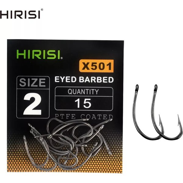 15 stücke PTFE Beschichtet High Carbon Edelstahl Stacheldraht Angelhaken Mit Auge Karpfen Angeln Zubehör X501