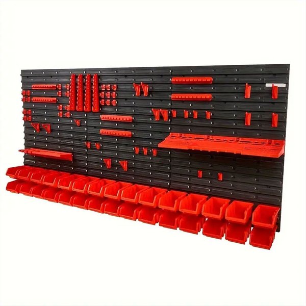 96Pcs Bolt Organizer Tool Wall Mounted Storage Bins Nut, 30pcs Boxes Durable Construction and Space Saving Installation Workshop