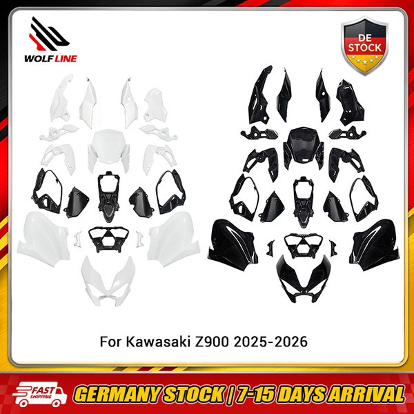 WOLFLINE Spritzguss-Verkleidungssatz Komplette Karosserieverkleidung für Kawasaki Z900 2025-2026 Motorrad-Karosserieteile Ersatzverkleidung