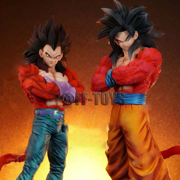 Dragon Ball Super Saiyan 4 Vegeta rysunek Ssj4 Vegeta figurki Goku statua z pcv zabawki do kolekcjonowania prezenty
