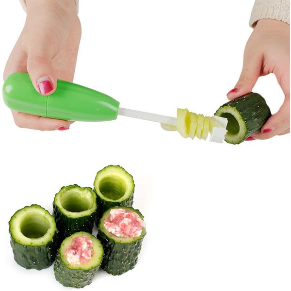 Ensemble de tire-bouchon Veggie Carver, dispositif de creusement de perceuse pour légumes, coupe-spirale de légumes, gadget de cuisine en spirale