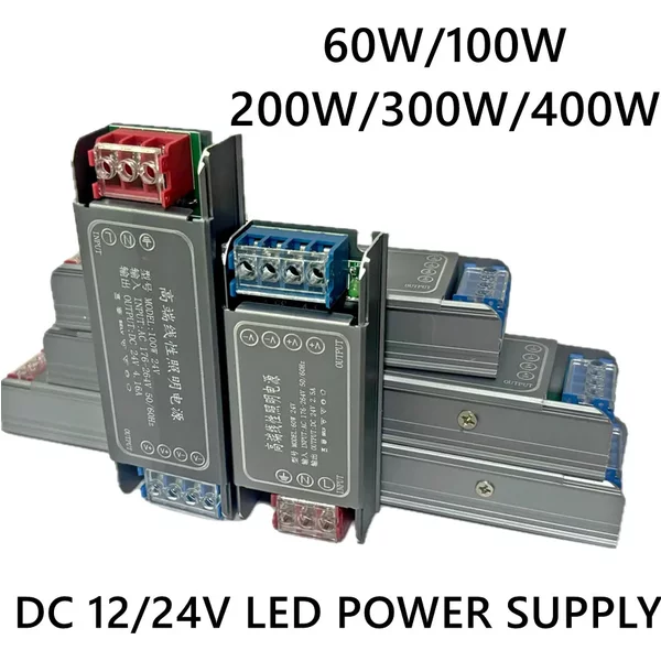 DC 12V 24V Schaltnetzteil AC176-264V Mute Beleuchtungstransformatoren LED-Lichttreiber 60W 100W 200W 300W 400W Netzteil