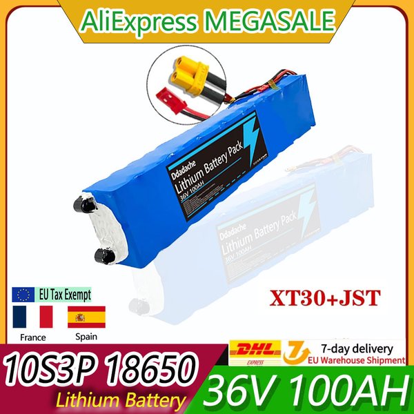 10S3P 36V 100000mAh 18650 Lithium-Akkupack, Ersatz-36V-Akku für M365 Elektroroller