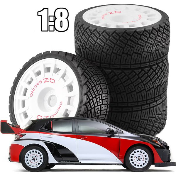 4 SZT. Opony Rally RC 100mm z Sześciokątnym Mocowaniem 17mm Pasujące do Modeli RC Rally Off-Road 1/7 1/8 ARRMA Traxxas Redcat Losi, Zestaw Opon do Buggy Off-Road