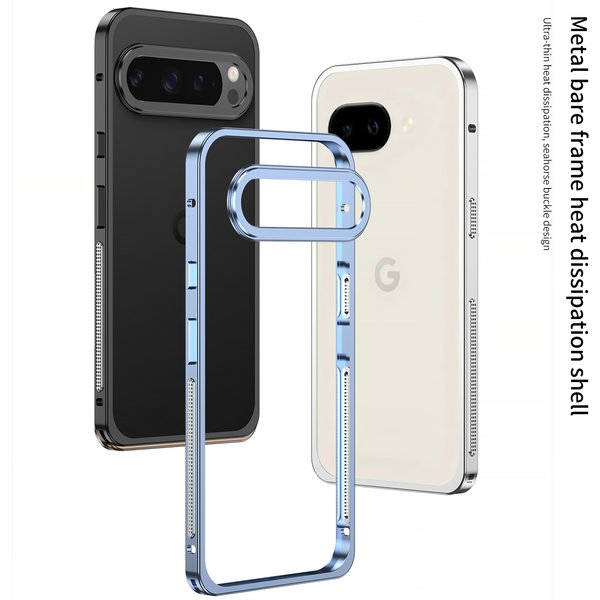 Aluminiumlegierungsrahmen-Schutzhülle für Google Pixel 11/Pixel 11 Pro/Google Pixel 11 Pro XL mit Metall-Linsenschutzabdeckung