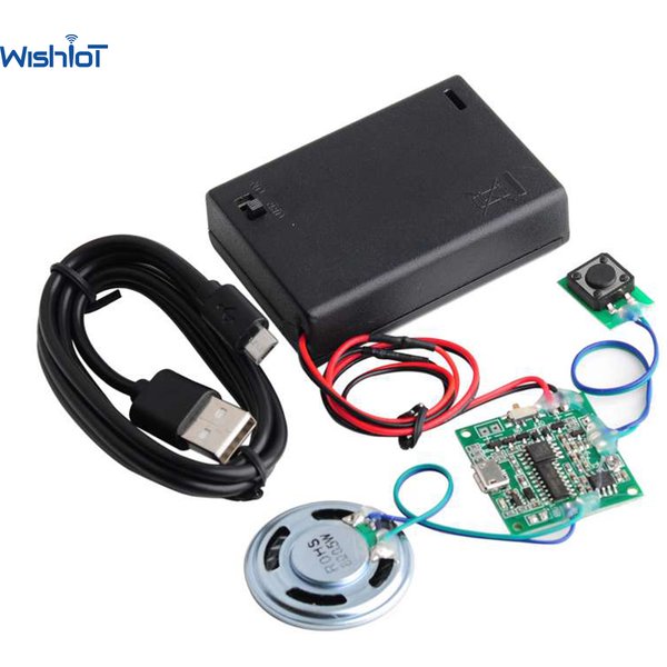 Module sonore enregistrable 8M MP3 WAV lecteur vocal de musique carte Programmable avec bouton de commande de haut-parleur pour boîte à musique carte de voeux