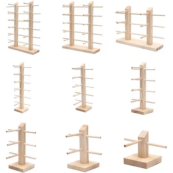Wood Sunglass Display Stands Jewelry 2~6 Layers Multi Eyeglasses Show Rack Shelf Storage Organizer Holder Jewelry Display Rack