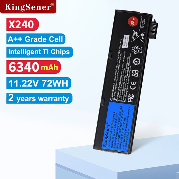 KingSener Laptop-Akku für Lenovo Thinkpad X270 X260 X240 X240S X250 T450 T470P T440S K2450 W550S 45N1136 45N1738 68+